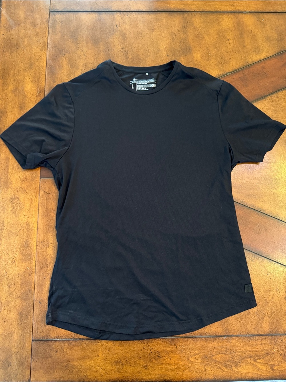 Classic Black Crewneck Short Sleeve Tee